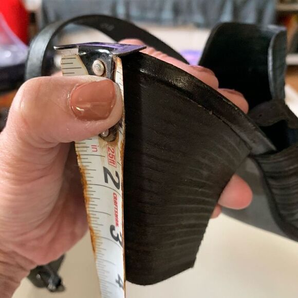 Paul Green Sandal Boot Shooties Waverly Blk Leather Slingbk Adj. Strap US9.5 UK7 - Picture 12 of 15